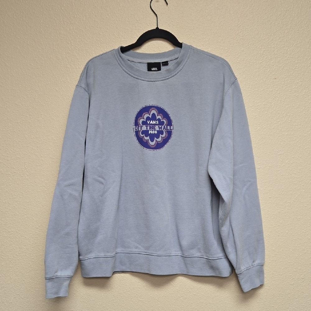 Vans Periwinkle Groovy Flower Blue Sweatshirt